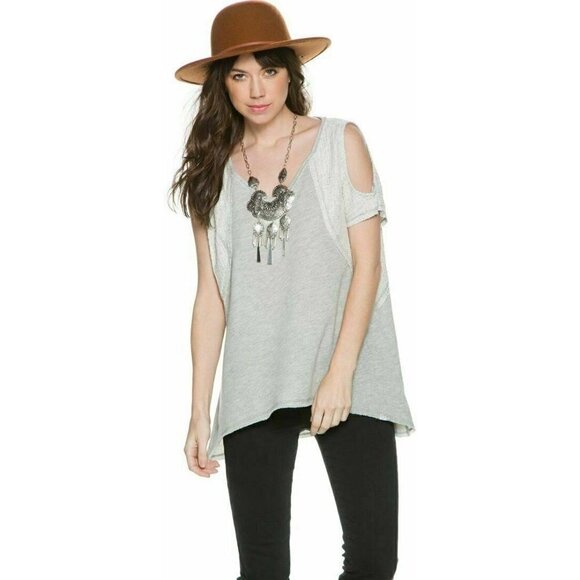 SLOANE ROUGE Women’s Gray V neck Sleeveless Top XS - Picture 2 of 8